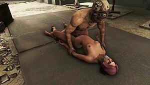 Fallout 4 Pink Haired Bondage