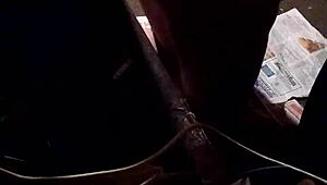 Butt fucking with thin dildo feels amazing 😈