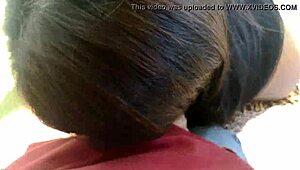 Asian jj masturbates outdoors on dam