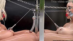 Hardcore BDSM metalové bondage kompilace od Cybercaptain mě dostává do varu