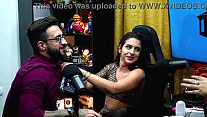 she pulled out the cock during podcast and sucked it deep!