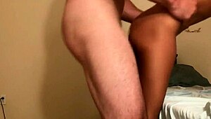 Small-tits 18-year-old endures rough face fucking, gagging, choking, and bent-over doggystyle hardcore