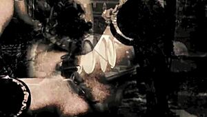 Vintage Hairy English Babe Shows Off Retro Pussy