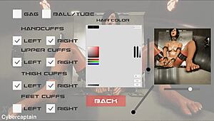 Bound Mature in Metal Bondage Fetish Game!