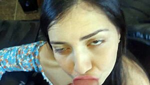 Beautiful Latina gives great blow job and fuck to her friend