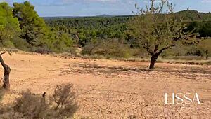 Bike ride in forest got so hot, ended up bent over real good, ya know