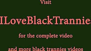 Svart les tranny borer ladyboys trang ræv hardt!