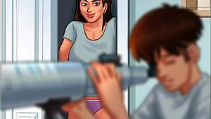 Summertime Saga: Stepsis Jenny Fucked Hard By Stepbro's Huge Cock In Dorm Scenes Part 1