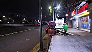 That transsexual in a miniskirt flashing in public is such a whore