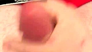 Quick solo jack off and cumshot before bed