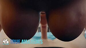 busty blonde gf gets oral creamplied