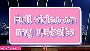 Jeny Smith flashes her big ass in nude casting tease!