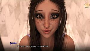 3D Anime Teen 18+ Blonde Gets Huge Tits