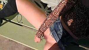 Asian jj masturbates outdoors on dam