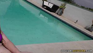 Jenna Marie fucks huge black cock in POV style