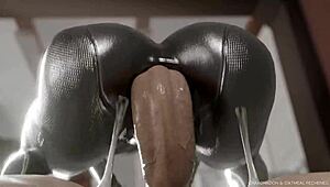 POV Loop of Gay Ballerina from Atomic Heart Getting Creampied