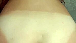 hot brunette rides cock for anal creampie in tight ass 😏