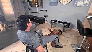 Indian stripper grinds on me with a hot lap dance.