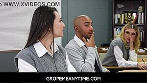 Gropemeanytime - Teen Student Fantasizes About Freeuse in Class During Daydreams