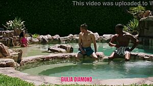 Giulia Diamond Has Enough Holes For Both Of Them! 😈