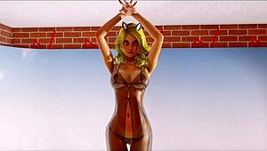 What happened during the teacher's photo shoot with blonde fucking?