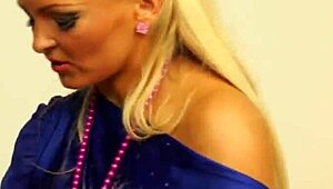 Adorable European Babe in Gloryhole Bukkake Fetish with Strapon and Blowjob