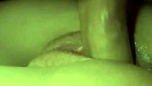 Hey, check this amateur close-up banging with cum on kinky panties