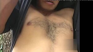 asian twink gets handjob in public shower during bathing