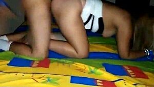 Retro sex tape with a hot teacher and her student