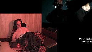 Naked Brunette Feels Fetish Emotions With Big Tits