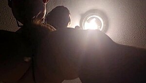 I stood up, he sucked my dick passionately