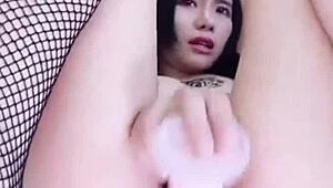 Chinese Cam Girl Slut in Raw Action on Display