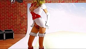 What happened during the teacher's photo shoot with blonde fucking?