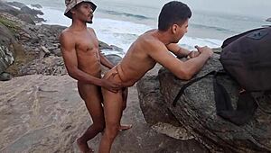 wild orgy on carioca beach 😈