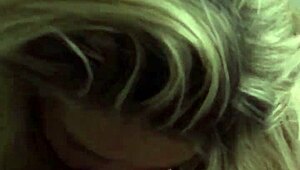 hot blonde lover passionately plays with big tits and cock in emotional blowjob scene