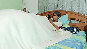 I’m Obsessed Watching Stepmother Masturbate and Sneaking Under Sheets to Fuck Her Hard