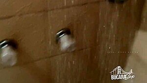 Colombian Slut Fucks Big Cock In Bathroom