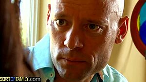 Black Teen Cockriding Her Horny Stepdad in Wild Action