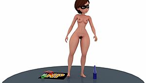 naked helen parr in 3d animation