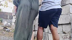 Horny Indonesian Wife Gets Nailed Hard in Outdoor Sex Scene