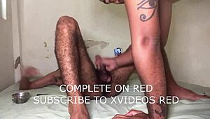 Hot Gay Couple Blowjob In Living Room Bed