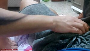 my stepmother changes clothes next to me, i record her but get caught