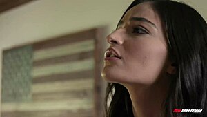 Emily Willis can’t resist her daddy’s best friend in a steamy encounter. She rides hard for a quick facial finish.