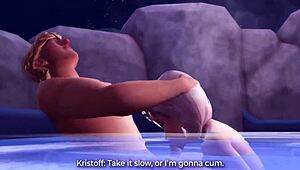 elsa from frozen gives blowjobs in this 3d hentai compilation