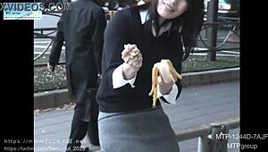 Japanese amateur shows NAILS MANICURE with artificial nails.