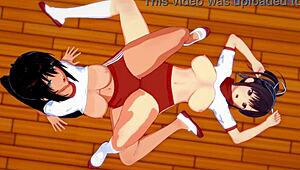 asuka and homura play lesbian intensely