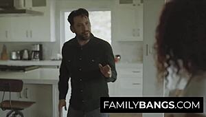 White stepdad cums on black stepdaughter's mouth, scarlit scandal and tommy pistol