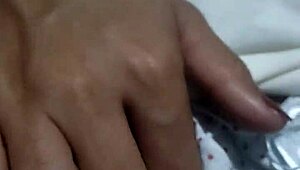 Indian milf gives blowjob and shows big ass