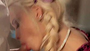 Blowjob Fantasy with Cute German Blonde in Secret Spot