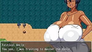 Village Chief Masturbates On Tanned Natsuki